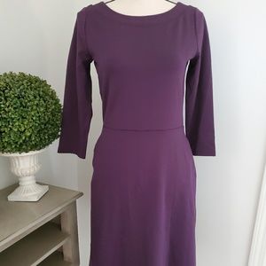 Purple jersey Ann Taylor dress